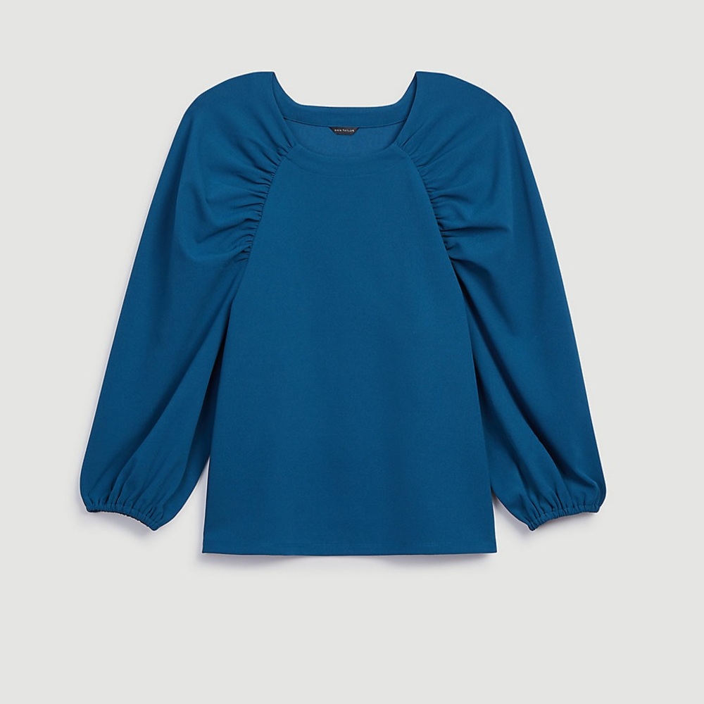 Ann Taylor Puff Sleeve Top